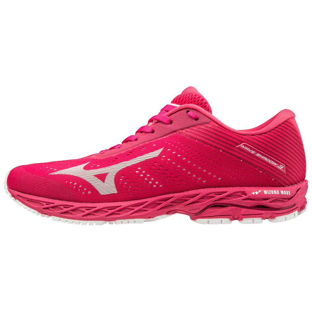 Damske Bezecke Topanky Mizuno WAVE SHADOW 3 Ruzove Červené/Biele Vypredaj EQLO01697